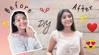 DIY: I TRANSFORMED MY OFF-SHOULDER BLOUSE| Rhea Pendor Vlogs ✨
