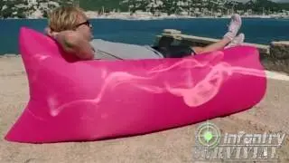 Air Bed Bag Inflatable Portable Air Bed Banana Lounger Inflatable Folding Sleeping Lazy Bag Waterpro