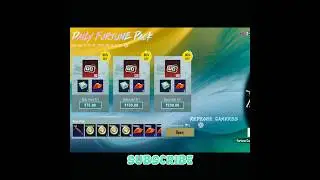 Daily fortune pack count hoga uc up event mei #bgmi #pubgmobile