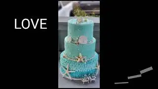 Coastal Wedding Cake