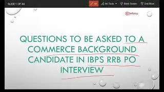 questions to be asked in ibps rrb po interview for commerce background candidates part 1