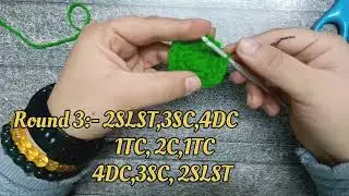 Sunflower leaf crochet|Crochet Leaf for Beginners|Part-2 पहले बनाए फूल से पत्ती जोड़ें