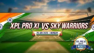 XPL PRO XI vs SKY WARRIORS | XPL PRO BATTING  | Republic Day Special Match 🇮🇳