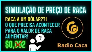 RADIO CACA | Simula&ccedil;&atilde;o de Pre&ccedil;o 2022 | RACA vale a pena | Criptomoedas