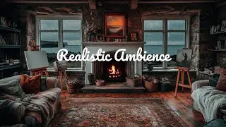 Live Rainy Irish Coastal Cottage Ambience 🌧️🔥 &ndash; Giant&rsquo;s Causeway Studio with Fireplace (ASMR)