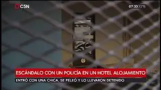 Esc&aacute;ndalo con un polic&iacute;a en un hotel alojamiento de Floresta