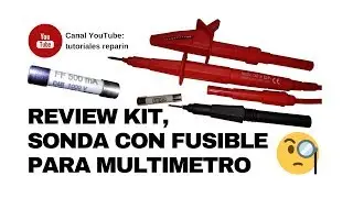 🔴 Puntas con fusible para mult&iacute;metro RS