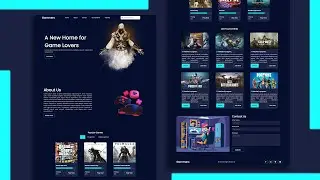 Responsive Gaming Website Design Using Html Css Js | Gaming Website