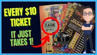 Every $10 Lottery Ticket! 💥It Just Takes 1!💥Kentucky Lottery Fast Plays and Scratch Off Tickets