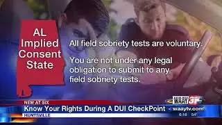 Know Your Rights During A DUI Checkpoint.