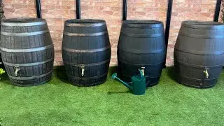 Barrico Hogshead rain water barrel water butt - 235 litre capacity