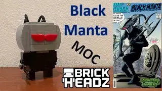 How To Build A LEGO DC Superheroes Black Manta Custom BrickHeadz