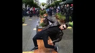 Epic Robot Dance in Public | Helicopter Showdown - Beatdown (Dubstep)