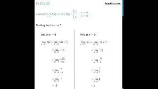 solve the limit x tens to 0 f(x) where f(x)= mod x/x ,x not equal to 0