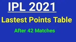 IPL 2021 | Latest Points Table after MI vs PBKS match 42 | Ipl points table after 42 Matches