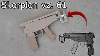 Como hacer una Skorpion vz. 61 de cartón