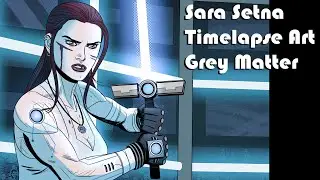 Sara Setna - Digital Painting Time-lapse - Grey Matter