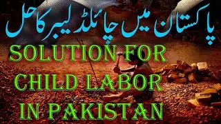 Pakistan's Child Labor: The Secret Solution | Child Labor ka Khatima Kaisay Mumkin ha
