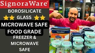 SIGNORAWARE GLASS CONTAINER LUNCH BOX REVIEW || 100 % BOROSILICATE || MICROWAVE SAFE || FREEZER SAFE