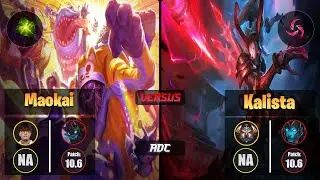 CoreJJ MAOKAI (ADC) [Aftershock] VS KALISTA - Challenger NA Patch 10.6