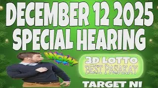 SWERTRES HEARING TODAY DECEMBER 12 2025 | FRIDAY BEST HOT COMBINATIONS