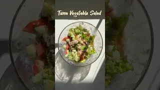 Here&rsquo;s a quick healthy tuna veggie salad recipe! 🫶🏼 #diet #healthy #lowcalorie #food #salad
