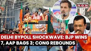 Delhi MCD Bypolls: BJP Dominates With 7 Wins, AAP Steady At 3, Congress Returns | Watch