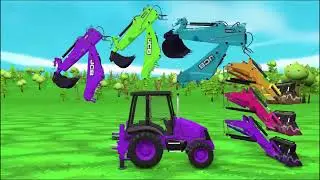 Guess THE JCB Tractor Excavator Spiderman Hulk SUPERHERO Head Wheel Game #4321