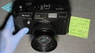 How to take the SEIKO  shutter out of FUJI GW690 ver. III   Loose shutter blades