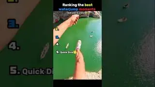 Ranking the best water jump moments🌊!#funny #memes #ranking