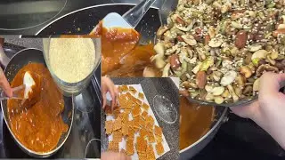 Delicious sweet jaggery(Gur) roasted mix Nuts Recipe for Healthier Snacking|