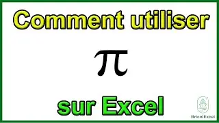 Comment &eacute;crire formule pi dans Excel