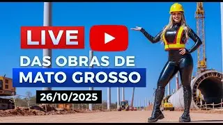 Boa noite 26.10.25! Ao vivo obra de Cuiab&aacute; MT.