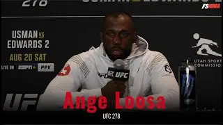 Ange Loosa UFC 278 full post-fight interview