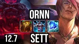 ORNN vs SETT (TOP) | 7/1/8, 65% winrate, Dominating | EUW Master | 12.7