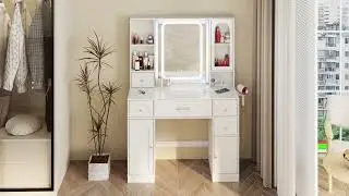 LED Vanity Desk Installation Steps 🔧 #vabches #vabchesreview