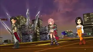 DFFOO [JP][Edge IW][Alt Run] Lightning has AoE dmg, delay and turn hog with Vayne/Laguna BT