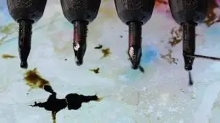 How to paint on Water for Paper Marbling and Ebru Art.