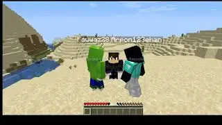 Minecraft diamond hunt, but cant touch grass....(ft. FawwazXR, ArponXR)