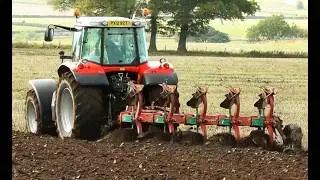 Massey 6480 Ploughing