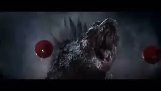 Godzilla screams like a frog