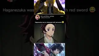 Haganezuka was so obsessed with red sword But black sword is also powerful #demonslayer #shorts