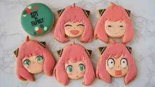 色々な表情が可愛い！アーニャのアイシングクッキーを作ってみました♡How to make Anya's icing cookies.【SPY x FAMILY】