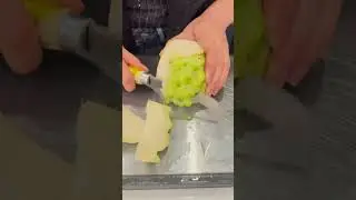 Cut a chayote. #decompressvideo