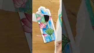 Handmade lotus bookmark, an add on to the client&rsquo;s order as a token of love! #karigaribyshreya 👩&zwj;🎨