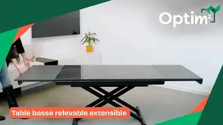 Table basse relevable extensible - Gain de Place