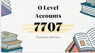 7707 O LEVEL ACCOUNTS PAPER 22 [PART 1] NOVEMBER 2023