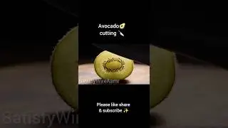 Satisfying Avocado Cutting ASMR: Creamy & Soft Sounds 🥑🔪 #shorts #asmr #shortsfeed #avocadoasmr