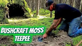 Bushcraft MOSS Teepee / Offgrid wilderness shelter 