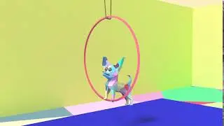 acrobatic dog animation
